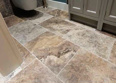 Natural Stone Bathroom Flooring In Seattle
